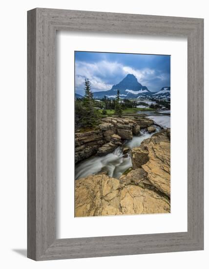 Snowmelt Stream in Glacier National Park, Montana-Howie Garber-Framed Photographic Print