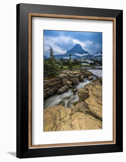 Snowmelt Stream in Glacier National Park, Montana-Howie Garber-Framed Photographic Print