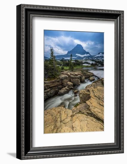 Snowmelt Stream in Glacier National Park, Montana-Howie Garber-Framed Photographic Print