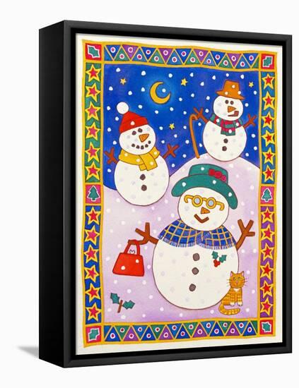 Snowmen in the Snow-Cathy Baxter-Framed Premier Image Canvas