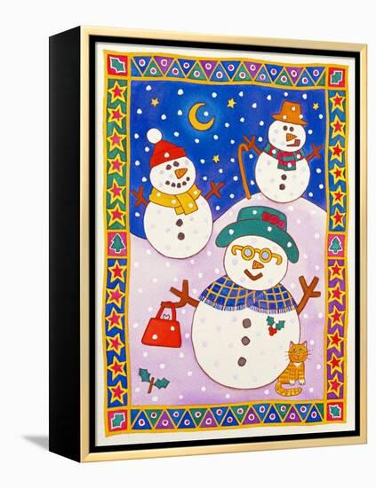 Snowmen in the Snow-Cathy Baxter-Framed Premier Image Canvas