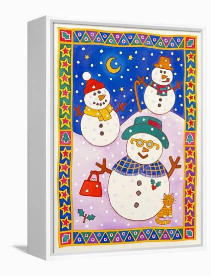 Snowmen in the Snow-Cathy Baxter-Framed Premier Image Canvas