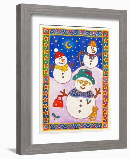 Snowmen in the Snow-Cathy Baxter-Framed Giclee Print