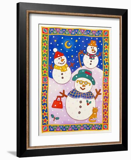 Snowmen in the Snow-Cathy Baxter-Framed Giclee Print