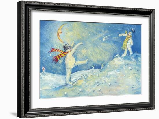 Snowmen's Midnight Fun, 2008-David Cooke-Framed Giclee Print