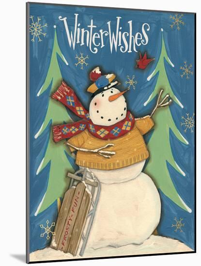 Snowmen Season I-Anne Tavoletti-Mounted Art Print