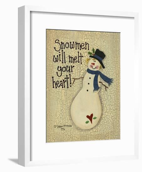 Snowmen Will Melt Your Heart-Debbie McMaster-Framed Giclee Print