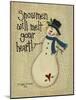 Snowmen Will Melt Your Heart-Debbie McMaster-Mounted Giclee Print