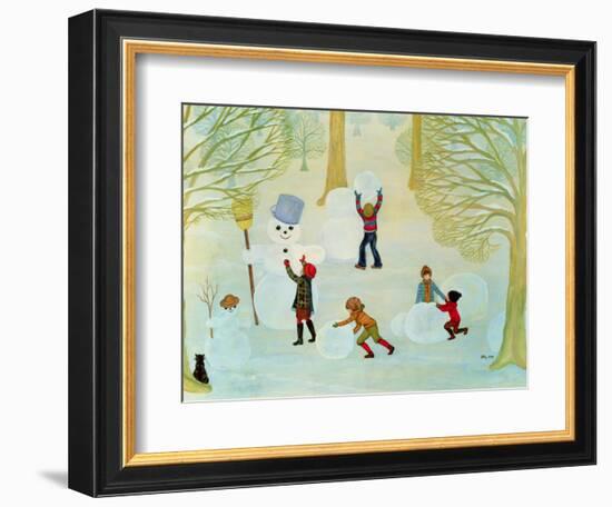 Snowmen-Ditz-Framed Giclee Print