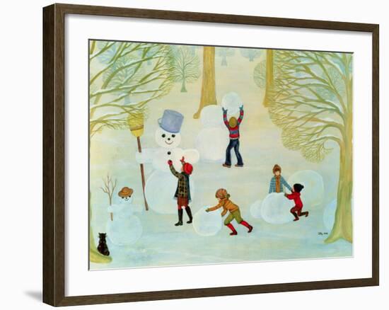 Snowmen-Ditz-Framed Giclee Print