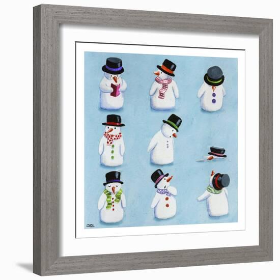 Snowmen-Louise Tate-Framed Giclee Print