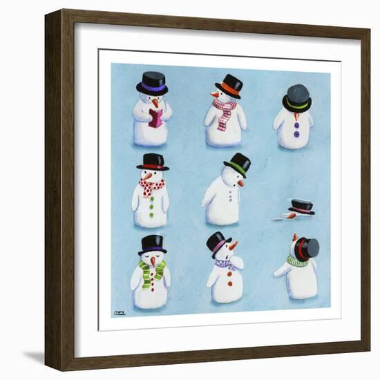 Snowmen-Louise Tate-Framed Giclee Print