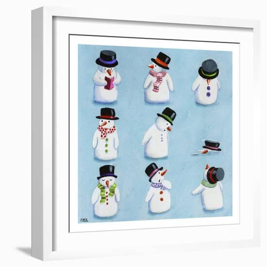 Snowmen-Louise Tate-Framed Giclee Print