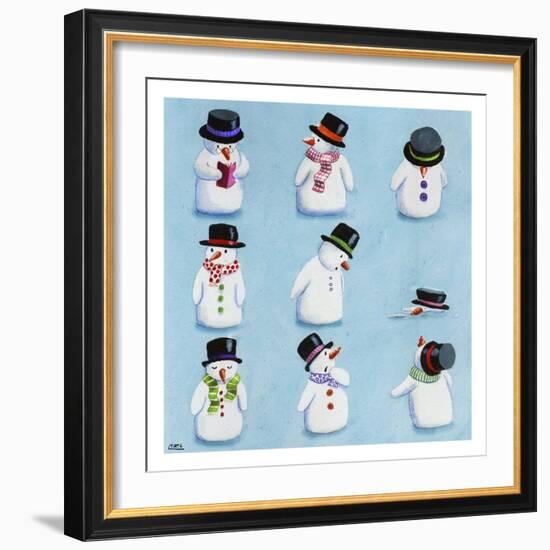 Snowmen-Louise Tate-Framed Giclee Print