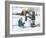 Snowmen-Laurie Korsgaden-Framed Giclee Print