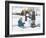 Snowmen-Laurie Korsgaden-Framed Giclee Print