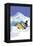 Snowmobile-Lantern Press-Framed Stretched Canvas