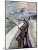 "Snowplows at Snoqualmie Pass," February 6, 1960-John Clymer-Mounted Giclee Print