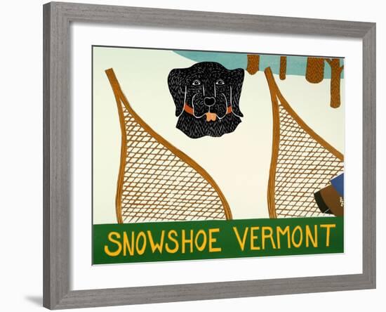 Snowshoe Vermont Black-Stephen Huneck-Framed Giclee Print