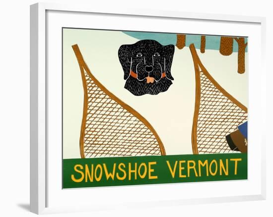 Snowshoe Vermont Black-Stephen Huneck-Framed Giclee Print