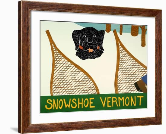 Snowshoe Vermont Black-Stephen Huneck-Framed Giclee Print