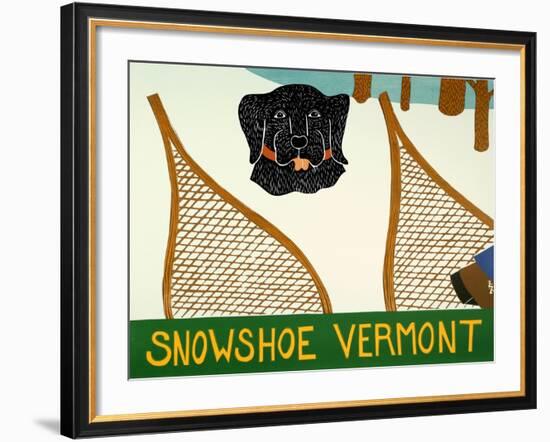 Snowshoe Vermont Black-Stephen Huneck-Framed Giclee Print