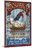 Snowshoe, West Virginia - Ski Shop-Lantern Press-Mounted Art Print