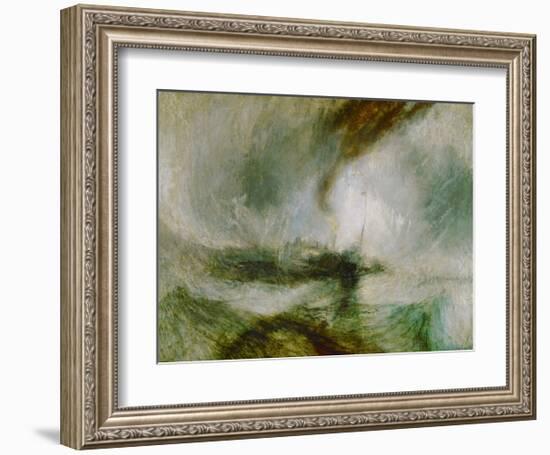 Snowstorm at Sea, 1842-J M W Turner-Framed Giclee Print