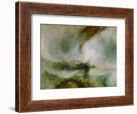 Snowstorm at Sea, 1842-J M W Turner-Framed Giclee Print