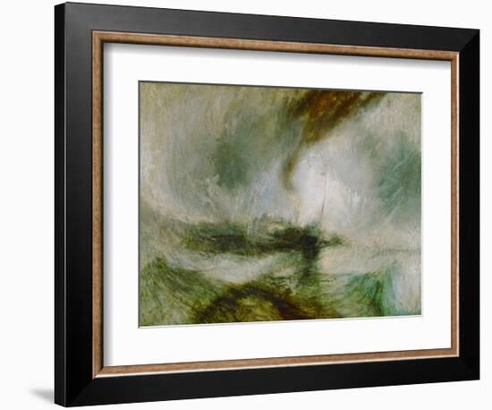 Snowstorm at Sea, 1842-J M W Turner-Framed Giclee Print