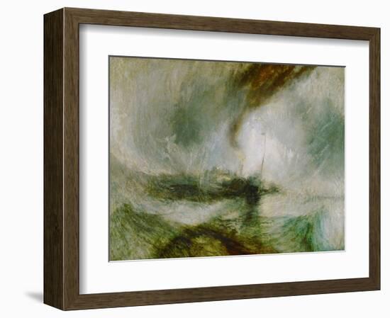 Snowstorm at Sea, 1842-J M W Turner-Framed Giclee Print