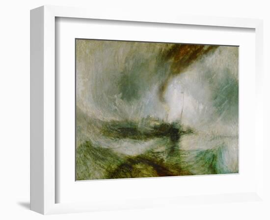 Snowstorm at Sea, 1842-J M W Turner-Framed Giclee Print