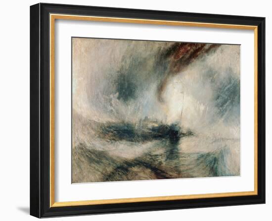 Snowstorm at Sea, 1842-J^ M^ W^ Turner-Framed Giclee Print