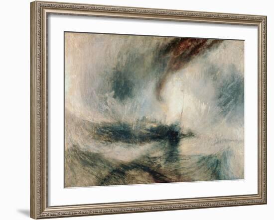 Snowstorm at Sea, 1842-J^ M^ W^ Turner-Framed Giclee Print