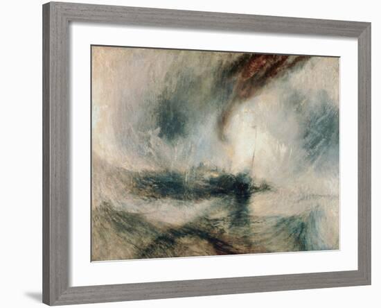 Snowstorm at Sea, 1842-J^ M^ W^ Turner-Framed Giclee Print