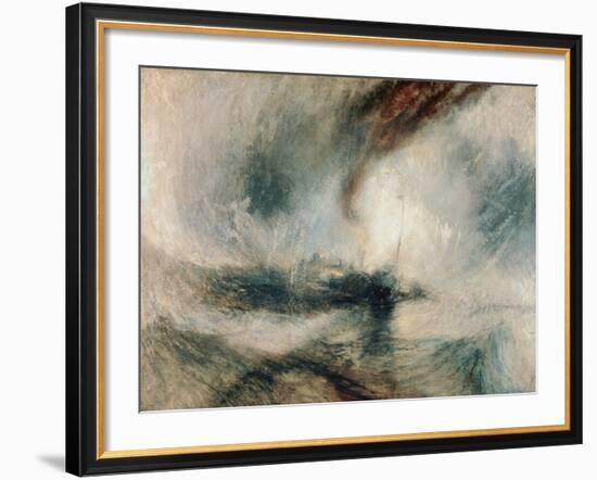 Snowstorm at Sea, 1842-J^ M^ W^ Turner-Framed Giclee Print