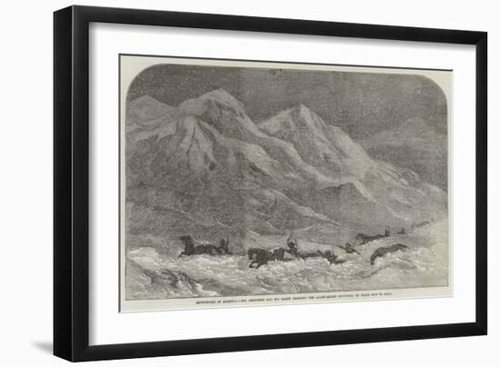 Snowstorm in Armenia-null-Framed Giclee Print