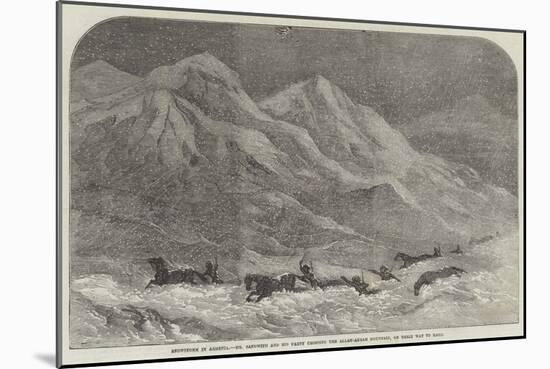 Snowstorm in Armenia-null-Mounted Giclee Print
