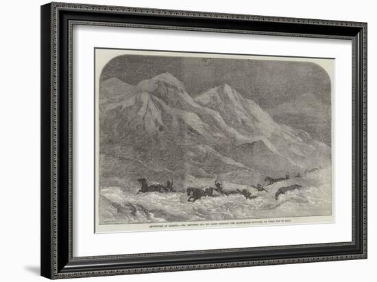 Snowstorm in Armenia-null-Framed Giclee Print