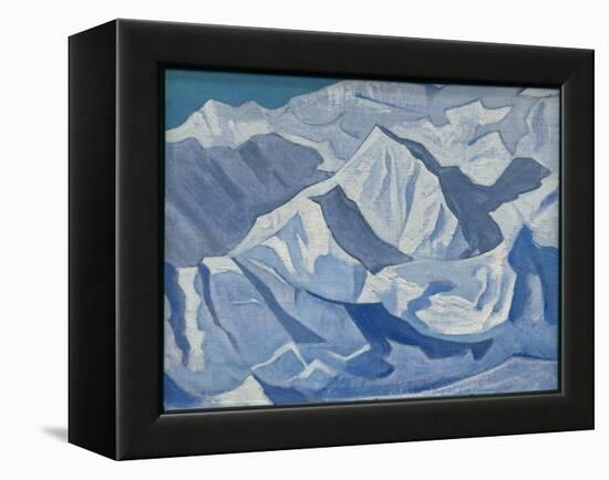 Snowy Ascent, 'Himalayan' Series, 1924 (Tempera on Canvas Laid on Cardboard)-Nicholas Roerich-Framed Premier Image Canvas