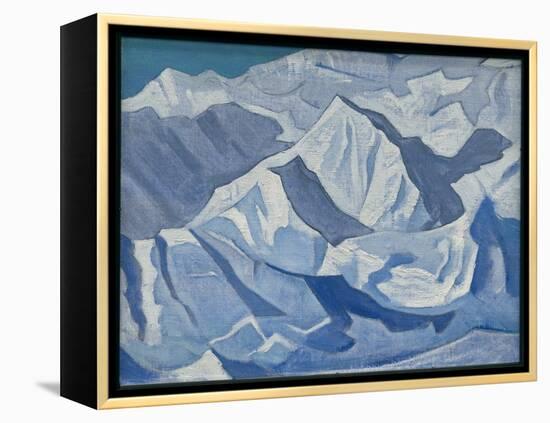 Snowy Ascent, 'Himalayan' Series, 1924 (Tempera on Canvas Laid on Cardboard)-Nicholas Roerich-Framed Premier Image Canvas