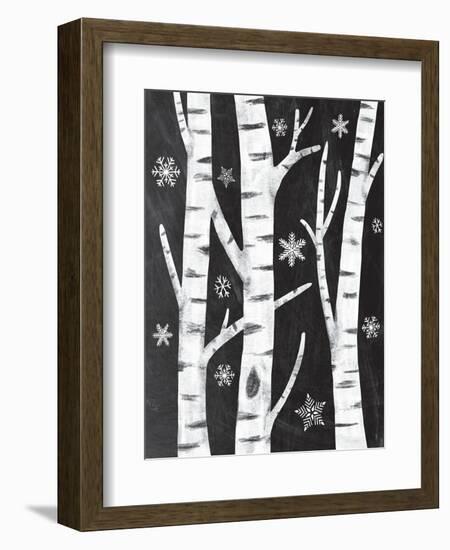 Snowy Birches-Mary Urban-Framed Art Print