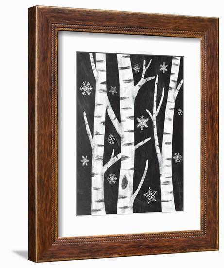 Snowy Birches-Mary Urban-Framed Art Print