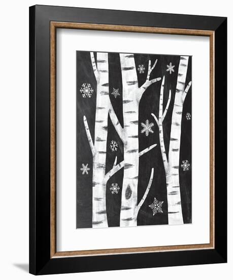 Snowy Birches-Mary Urban-Framed Art Print