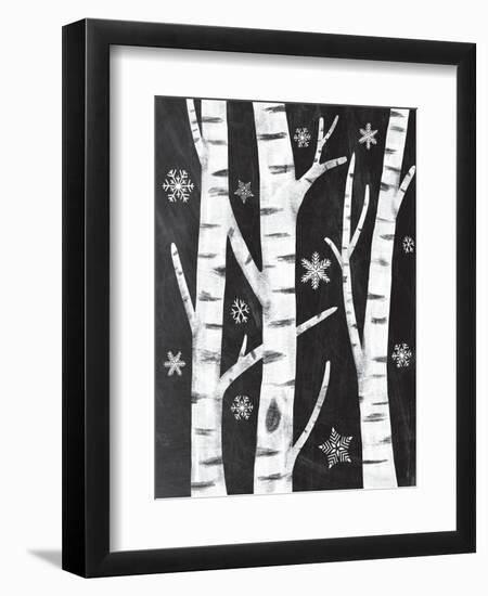 Snowy Birches-Mary Urban-Framed Art Print