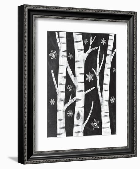 Snowy Birches-Mary Urban-Framed Art Print