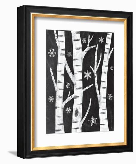 Snowy Birches-Mary Urban-Framed Art Print