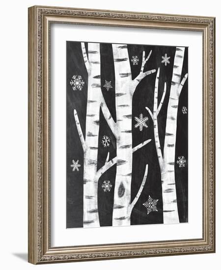 Snowy Birches-Mary Urban-Framed Art Print