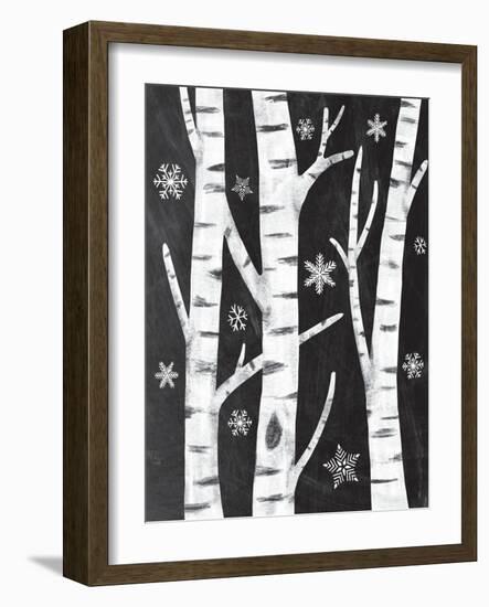 Snowy Birches-Mary Urban-Framed Art Print