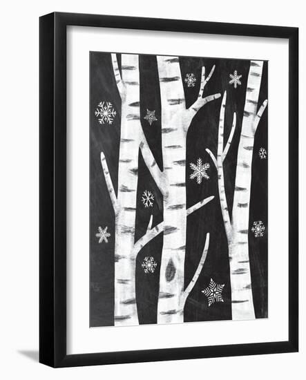 Snowy Birches-Mary Urban-Framed Art Print